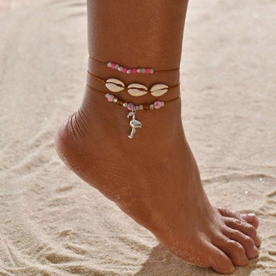 Female Bohemian Shell Heart Summer Anklets For Women Tortoise Ankle Bracelets Girls Barefoot on Leg Chain Jewelry Gift - Goods Direct