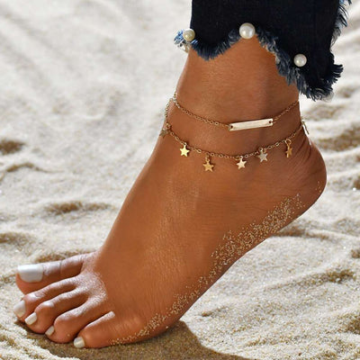 Female Bohemian Shell Heart Summer Anklets For Women Tortoise Ankle Bracelets Girls Barefoot on Leg Chain Jewelry Gift - Goods Direct
