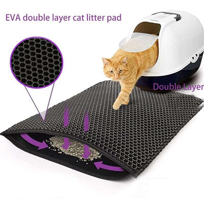 Double Layer Waterproof Pet Cat Litter Mat - Goods Direct