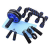 Abdominal Wheel Kit Resistance Bands Push Up Stand AB Roller Set Jump Rope Grip Exercise Home Gym Fitness