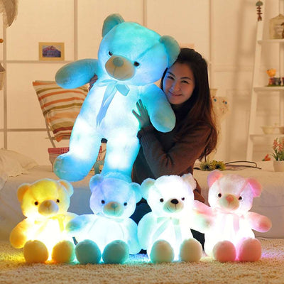 Colorful Glowing LED Stuffed Teddy Bear