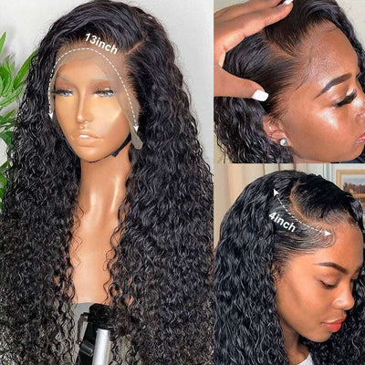 Curly HD Transparent Lace Brazilian Human Hair Wig - Goods Direct