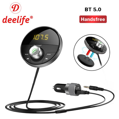 Handsfree Bluetooth AUX Adapter Audio Receiver - Goods Direct