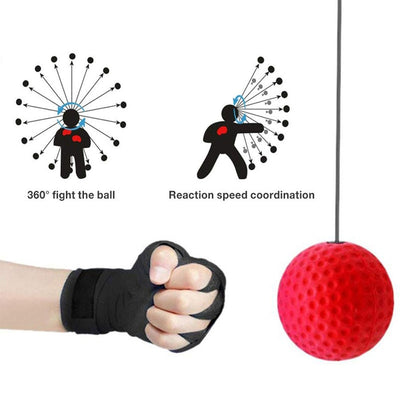 Head-mounted Boxing Reflex Ball Hand Eye Reaction