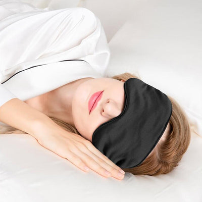 Relaxing Silk Eye Shield For Travel Sleep - Goods Direct