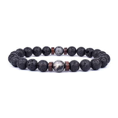 Volcanic Lava Stone Beads Bracelet - Goods Direct