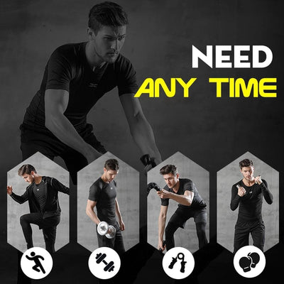 Men's 5-Piece Fitness Compression Suit - Goods Direct