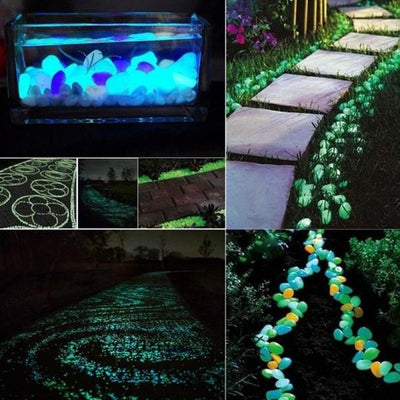 Glow in the Dark Garden Pebbles - Goods Direct