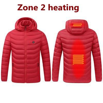 Winter Warm USB Hooded Heating Jackets Smart Thermostat - Goods Direct