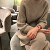 Women's Thicken Warm Knitted Pullover Sweater Two-Piece