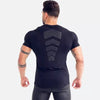 Compression Quick dry T-shirt Men Running Sport Skinny Short Tee Shirt Male Gym Fitness Bodybuilding Workout Black Tops Clothing - Goods Direct
