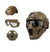 Iron Mesh Tactical Mask with Helmet & Tactical Goggles
