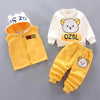 Unisex Toddler 3 PCS Hooded Fleece Set Children Outerwear - Goods Direct
