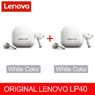 Lenovo LP40 Bluetooth Earphones With Touch Control - Goods Direct