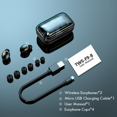 TWS Bluetooth Earphones With Charging Box - Goods Direct