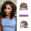 Body Wave Short Bob Wigs Human Hair 13x4 Bob Wig Lace Front Human Hair Wigs For Black Women Body Wave Frontal Wig Preplucked 180