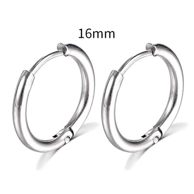 Stainless Steel Small Hoop Earrings - Goods Direct