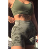 Women Adapt Camo Seamless Shorts High Waist Booty Gym Shorts Workout Short Fitness Ribbed Waisted Running Short Athletic Clothes - Goods Direct