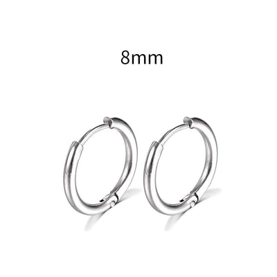 Stainless Steel Small Hoop Earrings - Goods Direct