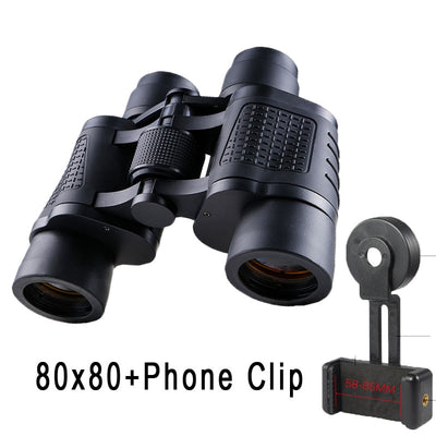 High Power HD Professional Binoculars 80x80 10000M Hunting Telescope Optical LLL Night Vision for Hiking Travel High Clarity - Goods Direct