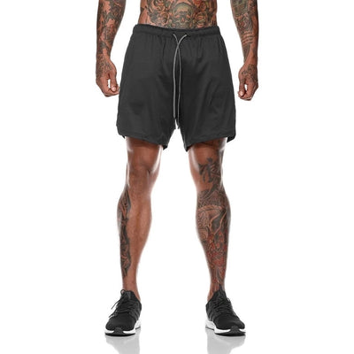 Men's Double-deck 2 in 1 Running Shorts - Goods Direct