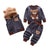Unisex Toddler 3 PCS Hooded Fleece Set Children Outerwear