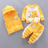 Unisex Toddler 3 PCS Hooded Fleece Set Children Outerwear - Goods Direct