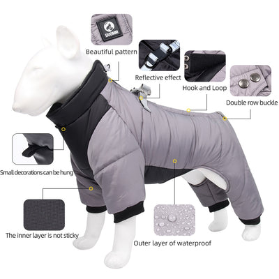 Winter Warm Thicken Pet Dog Jacket Waterproof Dog Clothes for Small Medium Dogs Puppy Coat Chihuahua French Bulldog Pug Clothing - Goods Direct